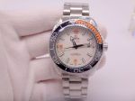 Swiss Copy Omega Seamaster Planet Ocean 8500 Black Orange Bezel SS Watch 